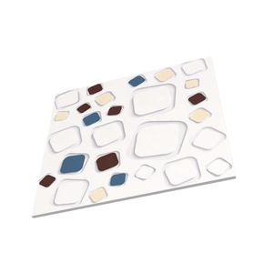 Azulejos de suelo marroquí de colores personalizados, 300x300mm, 400x400mm, nuevo modelo de flor, cerámica, madera pulida para uso en interiores, fábrica - Product Image 2