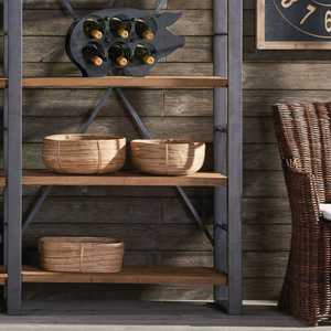 TienPhong Wholesale Cane <b>Rattan</b> Low <b>Baskets</b>, Set of 3 - Handwoven Natural <b>Storage</b> & Decorative Trays for Home & Kitchen - Product Image 3