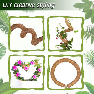 Stock US, livraison rapide ! Lot de 2 poteaux carrés en mousse de 39,3 pouces pour plantes grimpantes - Usage domestique et jardin - Frais de port inclus - Product Image 2