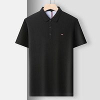 Chemise imprimée décontractée chic pour homme, anti-rides, en maille unie polyester/coton, à manches courtes, avec franges, respirante et confortable