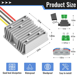 Điện Áp Chuyển Đổi Điều Chỉnh <span class=keywords><strong>DC</strong></span>/<span class=keywords><strong>DC</strong></span> 12V 24V 36V Bước-Xuống Để <span class=keywords><strong>DC</strong></span> 12V 20A 240W Buck Biến Áp Không Thấm Nước - Product Image 2