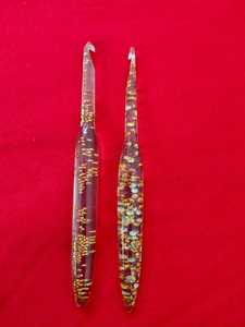 ตะขอถักโครเชต์ผสมทำจากไม้และเรซินเหมาะสำหรับศิลปินถักและสิ่งทอที่เหมาะสำหรับขายต่อ - Product Image 5