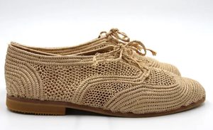 Zapatos de rafia, zapatos mocasines de rafia, hechos a mano - Product Image 3