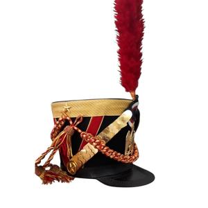 Vente en gros professionnel de haute qualité 100% laine extérieur hommes béret Napoléon britannique Shako chapeau - Product Image 3
