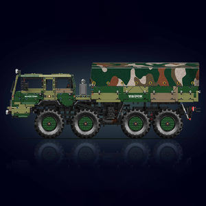 Mould <span class=keywords><strong>King</strong></span> 20039 Camion <span class=keywords><strong>militaire</strong></span> KOLOS 8X8 Jouets de construction 20040 Techniques APP Voiture de combat télécommandée Briques pour enfants - Product Image 4