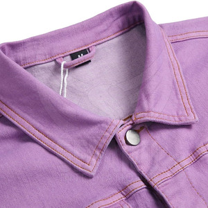 Made In High Quality Durable Material <b>Jeans</b> Jacket Solid Color Covered <b>Button</b> <b>Jeans</b> Winter Jacket - Product Image 3