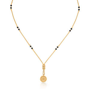 Colgante Mangalsutra Moderno en Oro Amarillo Sunshine Blossom para Mujer - Product Image 3