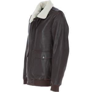 Chaqueta de invierno de diseño superior para hombre con cuello levantado y manga completa 100% cuero de alta calidad personalizable precio razonable - Product Image 4