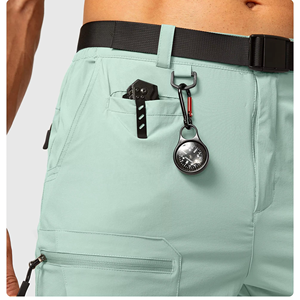 Shorts de randonnée cargo pour hommes de qualité supérieure, séchage rapide, multi-poches, logo personnalisé OEM, vente en gros - Product Image 3