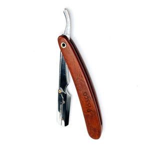 Navaja de Afeitar Recta, Navajas de Afeitar Profesionales para Barbería, Cuchilla Intercambiable, Navajas de Afeitar para Salón, Acero Inoxidable Alemán - Product Image 3