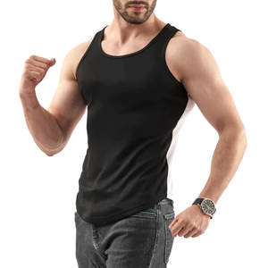 Personnalisé nouvelle marque privée vierge coton entraînement hommes t-shirt sans manches surdimensionné fitness vêtements de sport débardeur - Product Image 3