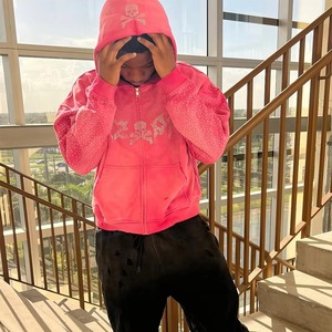 Venta caliente HeavyWeight Hoodie Custom Logo Embedrary Hood Sudadera Hoodies para hombres Custom Tie-dye Print Hoodies - Product Image 5