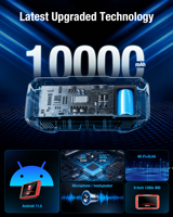 Escáner de Diagnóstico para Automóviles GOOLOO DS900 OBD2 HD con 1 Año de Garantía, Batería de 5.0 10000mAh para Uso Automotriz Universal