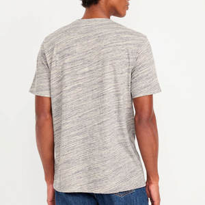 Camiseta clásica de cuello redondo, manga corta, perfecta para uso casual, camiseta básica de cuello redondo, diseño de color sólido, camiseta personalizada para marca. - Product Image 5