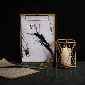 เชิงเทียนโลหะสีทองสำหรับตกแต่งบ้านและงานแต่งงาน - Product Image 4