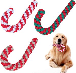 Jouets d'entraînement de dentition jouet en coton pour animaux de compagnie jouet à mâcher pour chien lavable coloré interactif pour le nettoyage des dents OEM fabriqué au Vietnam - Product Image 1