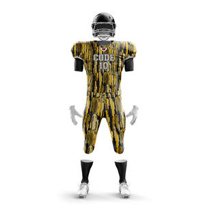 OEM de alta calidad 2025 uniforme de fútbol americano 100% poliéster transpirable de talla grande equipo de color sublimado uniforme - Product Image 5