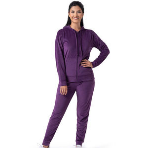 Conjunto Deportivo Casual para Mujer, Chaqueta Cortavientos con Cremallera y Pantalones con Cintura Elástica, Conjunto Deportivo Cortavientos para Mujer de Alta Calidad - Product Image 1