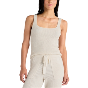 Splendido Top a Costine Georgie Taglia L, Crop Top Traspirante in Maglia con Stampa a Piume, Stile Morbido e Casual - Product Image 1