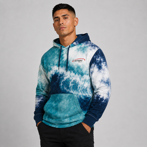 Men Tie Dye <b>Hoodie</b> Custom Logo <b>Soft</b> Cotton Fleece Warm Breathable Pullover Casual Streetwear Tie Dye <b>Hoodie</b> with High Quality - Product Image 3