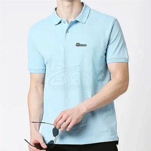 Venta al por mayor 100% algodón hombres para Polo camiseta nuevo diseño con logotipo personalizado patrón sólido tejido de punto - Product Image 1