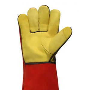 Venta al por mayor de guantes de soldadura por encargo guantes de trabajo de invierno con cuero de vaca dividida - Product Image 6
