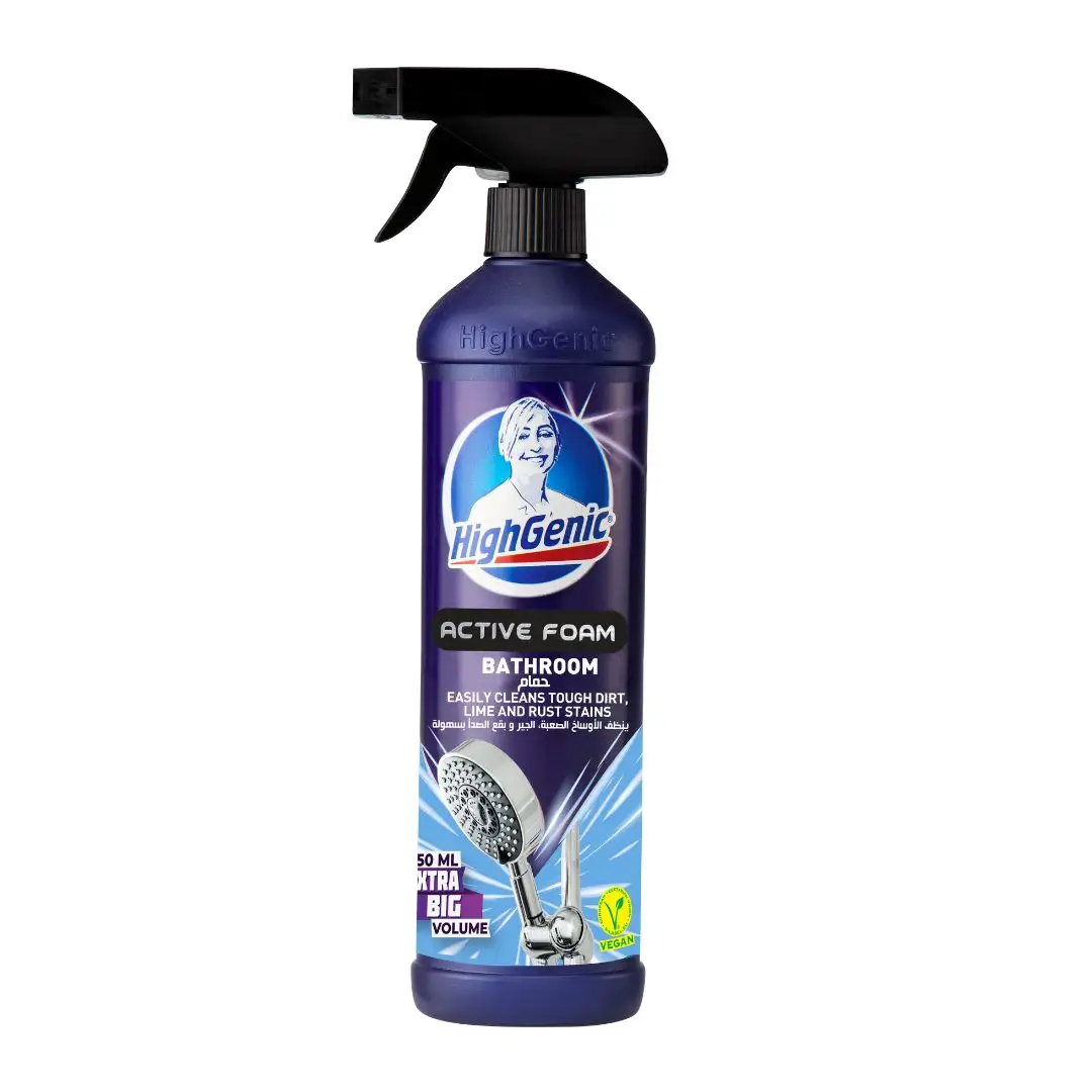 HIGHGENIC- Active Foam Bathroom 750 ml Spray Deep Cleaning for Dirty Stained and Limy Surfaces Wholesale