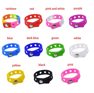 थोक कम कीमत वाली नरम pvcब्रैसलेट सिलिकॉन रिस्टबैंड ब्रेसलेट किड्स पार्टी पक्ष आकर्षण - Product Image 2