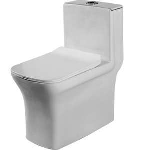 Toilette en céramique blanche à hauteur confortable en une seule pièce construite avec un profil silencieux et élégant de l'Inde 2025 - Product Image 2