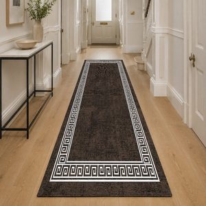 <b>RUGS</b> DEPOT LXDP-0234 Wholesale Terracotta Gold Contemporary Geometric Digital Printed Machine Washable Chenille <b>Rug</b> <b>Non</b> <b>Slip</b> - Product Image 5