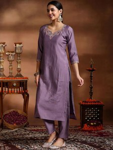 Viscose Embroidered Kurti Set with Pant and Organza Digital Print Dupatta in Sizes <b>S</b> to XXL Perfect Party Wear for <b>Women</b> - Product Image 3