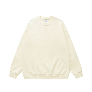Sweat-shirt à col rond surdimensionné 460G 100% coton, poids lourd, unisexe, style streetwear d'hiver - Product Image 3