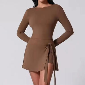 Vêtements de détente côtelés en coton avec logo personnalisé, débardeur à manches courtes, ensemble short et t-shirt, ensemble 2 pièces, vêtements pour femmes, ensembles printemps-été 2025 - Product Image 3