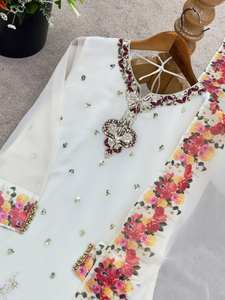 <b>Presenting</b> New Designer Women's Party Wear Salwar Kameez with Heavy Embroidery Work Quick Dry All Seasons - Product Image 3