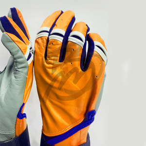 Guantes de bateo de béisbol de cuero antideslizante de alta calidad Venta caliente para jóvenes y adultos - Product Image 5