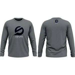 เสื้อกีฬาแขนยาว 100 เปอร์เซ็นต์ โพลีเอสเตอร์ แห้งเร็ว ระบายอากาศได้ดี ชุดทีมแบบสั่งทำ - Product Image 2