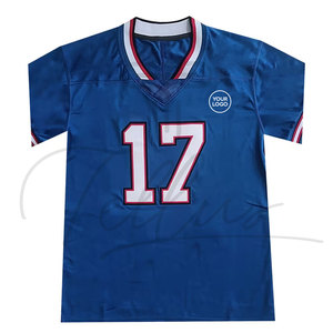 Camisetas de Fútbol Americano Personalizadas al por Mayor, Camisetas Estampadas de Manga Corta Unisex de Alta Calidad con Logotipo y Diseño Personalizados - Product Image 1