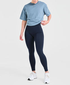 Vente en gros Premium Stretch Leggings de yoga taille haute pour femmes Vêtements de sport taille élastique pour Fitness Running Leggings à motif solide - Product Image 6