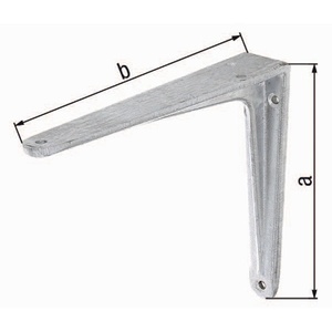 Étagères murales en aluminium coulé GAH, longueur 300 mm, hauteur 250 mm, capacité de charge 90 kg - Product Image 1