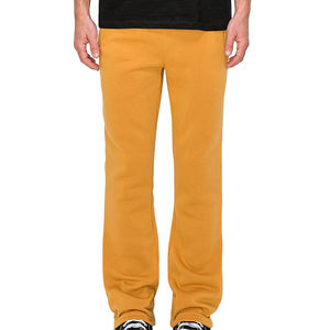 Wholesale OEM Service Men's Winter Casual Sweatpants-Eco-Friendly 100% Cotton Canvas Fleece Thickness <b>Elastic</b> Waist <b>Lace</b>-Up - Product Image 4