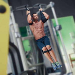 Correas de Entrenamiento de Fuerza para Brazos con Logotipo Personalizado, Correas de Gimnasio, de Cuero Vacuno y Nailon, Antideslizantes, Ajustables, para Levantamiento de Pesas - Product Image 5