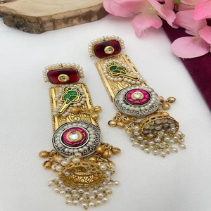 <b>Beautiful</b> Amrapali Style Brass <b>Earrings</b> For Women Antique Finish Trending Dangler <b>Earrings</b> Inspired By Indian Heritage Jewelry - Product Image 1