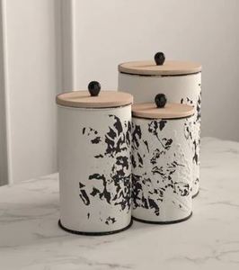 Stylish Round Galvanized Food <b>Storage</b> Container Perfect for Home and Kitchen Organization and <b>Storage</b> Solutions - Product Image 4