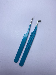 Juego de herramientas profesionales para extensión de pestañas, pinzas para pestañas de volumen curvo fuerte, caja de espejo, etiqueta privada OEM de acero inoxidable - Product Image 3