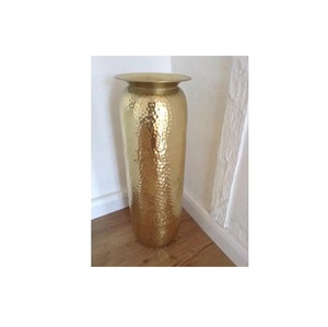 Silver Plated Metal Flower <b>Vase</b> wedding decoration centerpiece Center Table Decoration Room Decoration Floor <b>Vase</b> available IQBA - Product Image 3