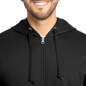 Marque privée sweats à capuche à fermeture éclair personnalisés pour hommes en gros coton polaire sweats à fermeture éclair élégant Streetwear 2025 - Product Image 3