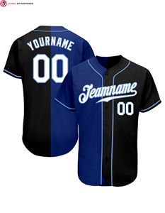 เสื้อเจอร์ซีย์เบสบอลปุ่มแบบกำหนดเองเต็มปุ่มพร้อมโลโก้ที่ระเหิดสีที่กำหนดเองและหมายเลขผู้เล่นส่วนบุคคล - Product Image 1