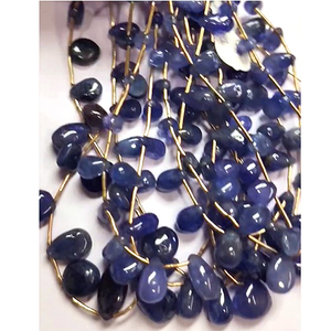 8 hebras de perlas lisas de gota de pera de tanzanita Natural 470 CT lote Iroc ventas cuentas de piedras preciosas sueltas de 12 pulgadas de longitud para joyería - Product Image 5