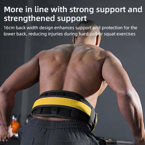 เข็มขัดยกน้ำหนักแบบปรับได้ ทำจากนีโอพรีน ระบายอากาศได้ดี เหมาะสำหรับฤดูร้อน รองรับหลัง แข็งแรง ทนทาน อุปกรณ์เพื่อความปลอดภัยในการออกกำลังกาย - Product Image 3