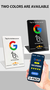 Soporte de Exhibición de Códigos <span class=keywords><strong>QR</strong></span> en Forma de L de Acrílico de Alta Calidad para Restaurantes, Etiqueta de Menú NFC para Pedidos - Product Image 6